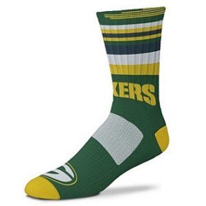 🆕 GREEN BAY PACKERS RAVE STRIPED CREW SOCK - MEN